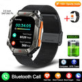 Android smart watch for women with GPS, on wrist showing titanium alloy case and optional leather strap.
