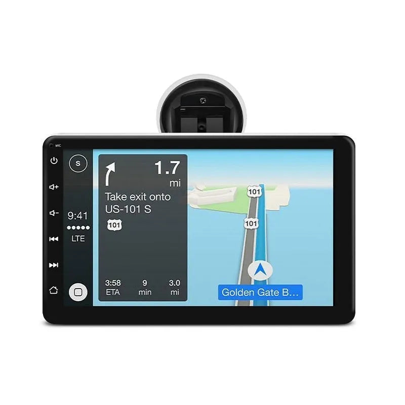 7 inch OLED screen wireless CarPlay car navigation system with reversing camera