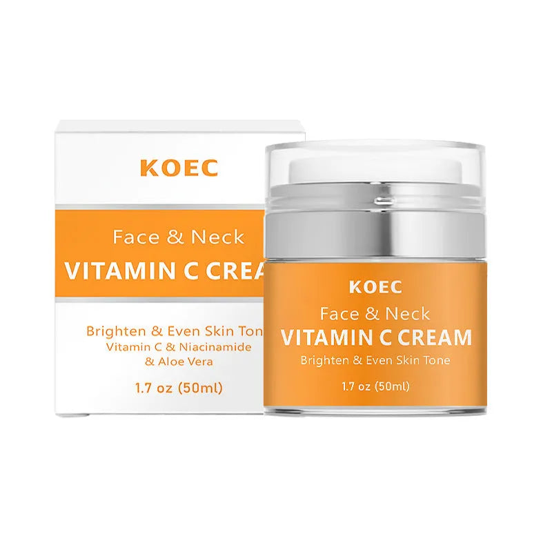 50g neck cream jar with English packaging for anti-wrinkle and moisturising care