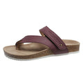 Flat toe ring thick-soled flip-flops in multiple colours with foam soles and imitation leather lining