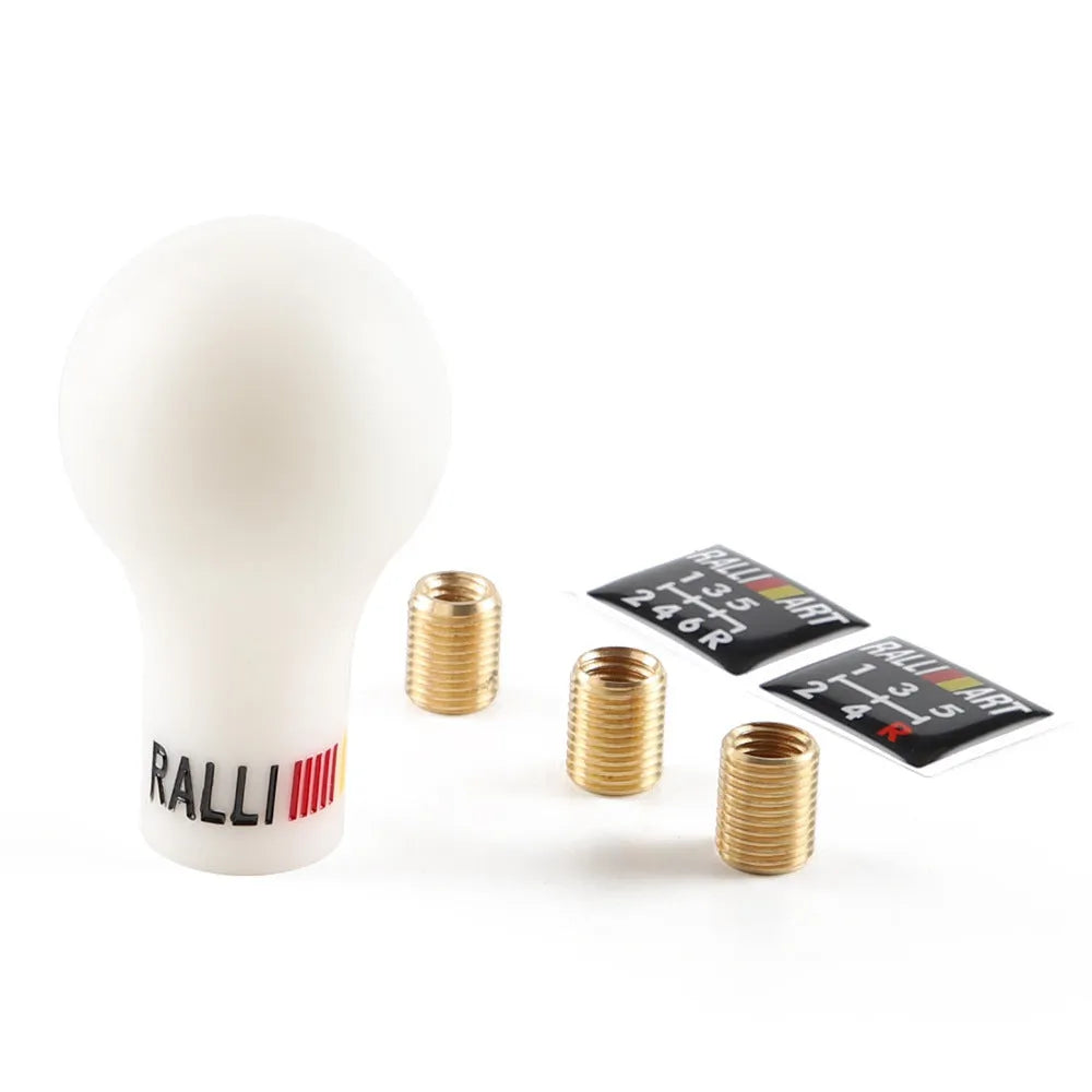 Black engineering plastic manual gear shift knob with sphere diameter 4.5cm and height 8cm, suitable for Mitsubishi Southeast series