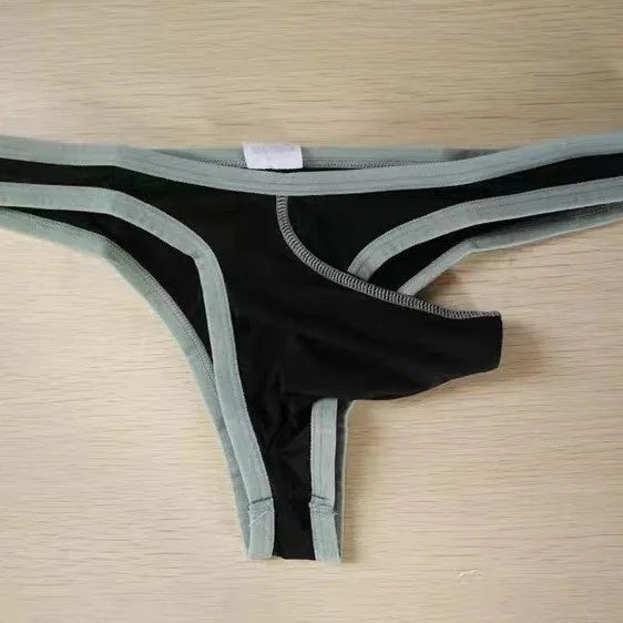 Men's ice silk fabric briefs in seven colours showing small briefs design with M L XL size options
