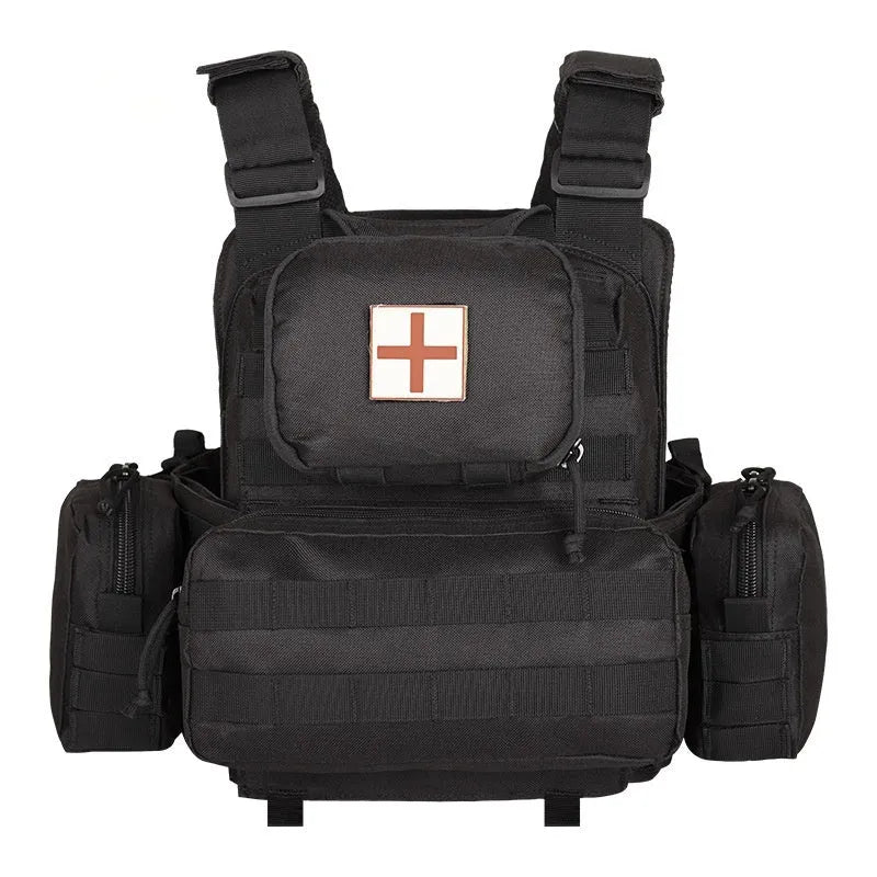 Men's camouflage tactical vest for outdoor training and shooting sports