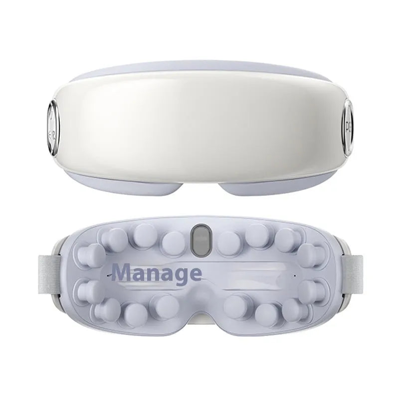 Steam Smart Bluetooth rechargeable eye moisturising hot compress massage instrument in purplish grey, green, or ink grey.