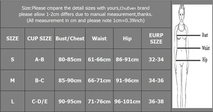 Women's separated two-piece nylon bikini swimwear in multiple colours