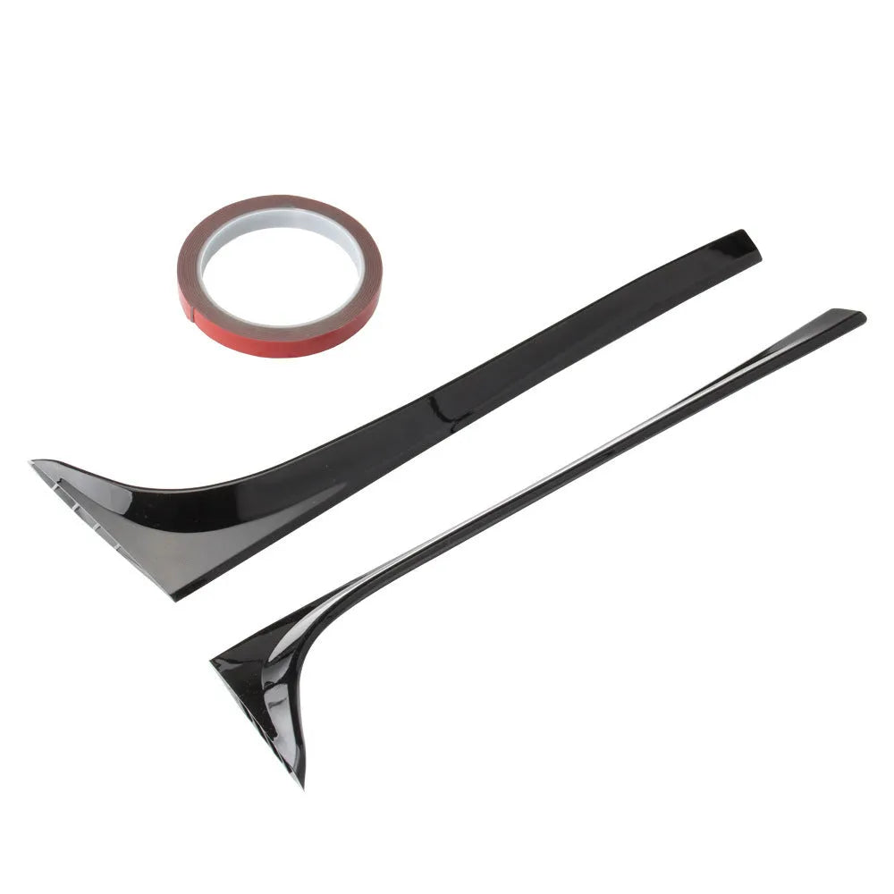 Glossy black ABS rear window side spoiler for Volkswagen Golf 7 MK7 2014-2018