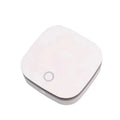White portable USB air purifier for car and small room use.