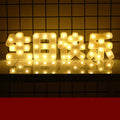 LED letter lights 22cm plastic alphabet in picture colour for birthday party and proposal decor