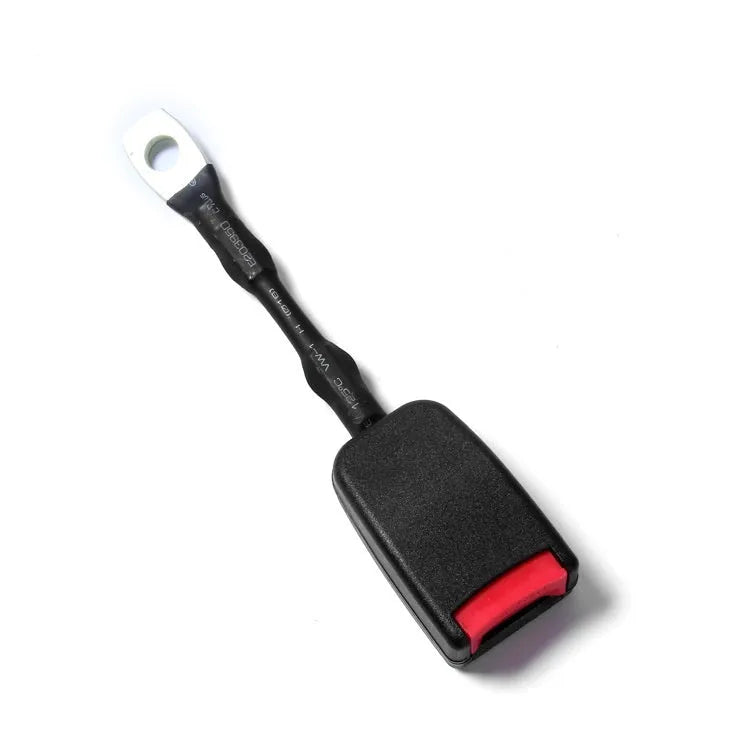 Car seat belt buckle with 20CM long steel wire base and black buckle head