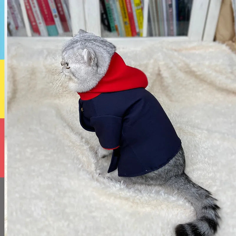Tiger Staff Yuren coloured hoodie photography prop for cats and dogs on mannequin