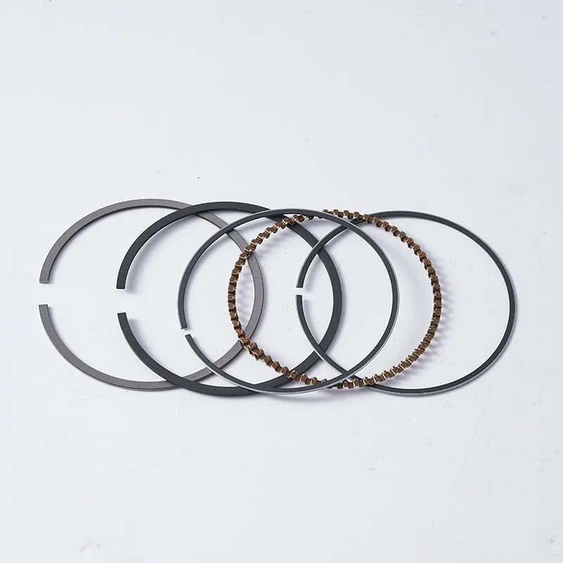 Pedal motorcycle engine piston kit aluminium alloy 57.4mm bore with piston rings and pin