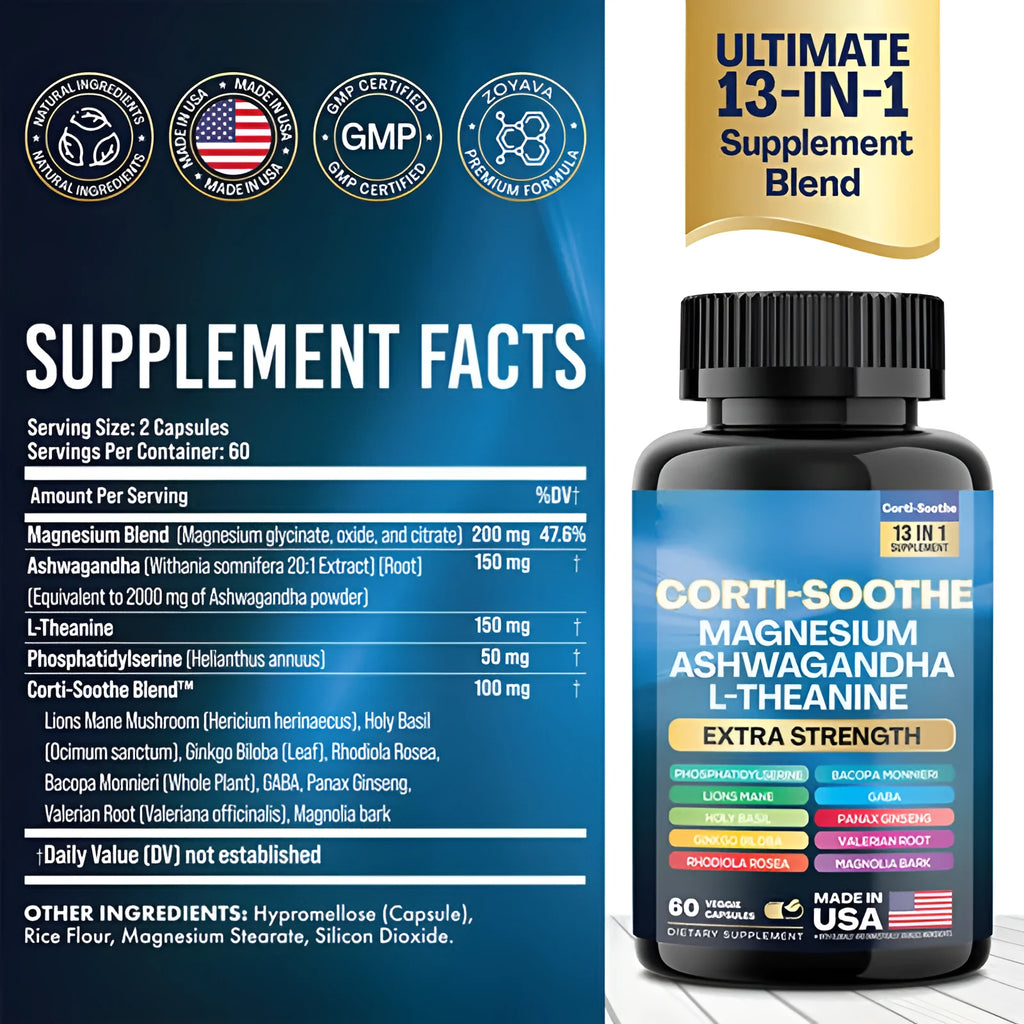 Bottle of South African drunken eggplant magnesium capsules containing 60 capsules