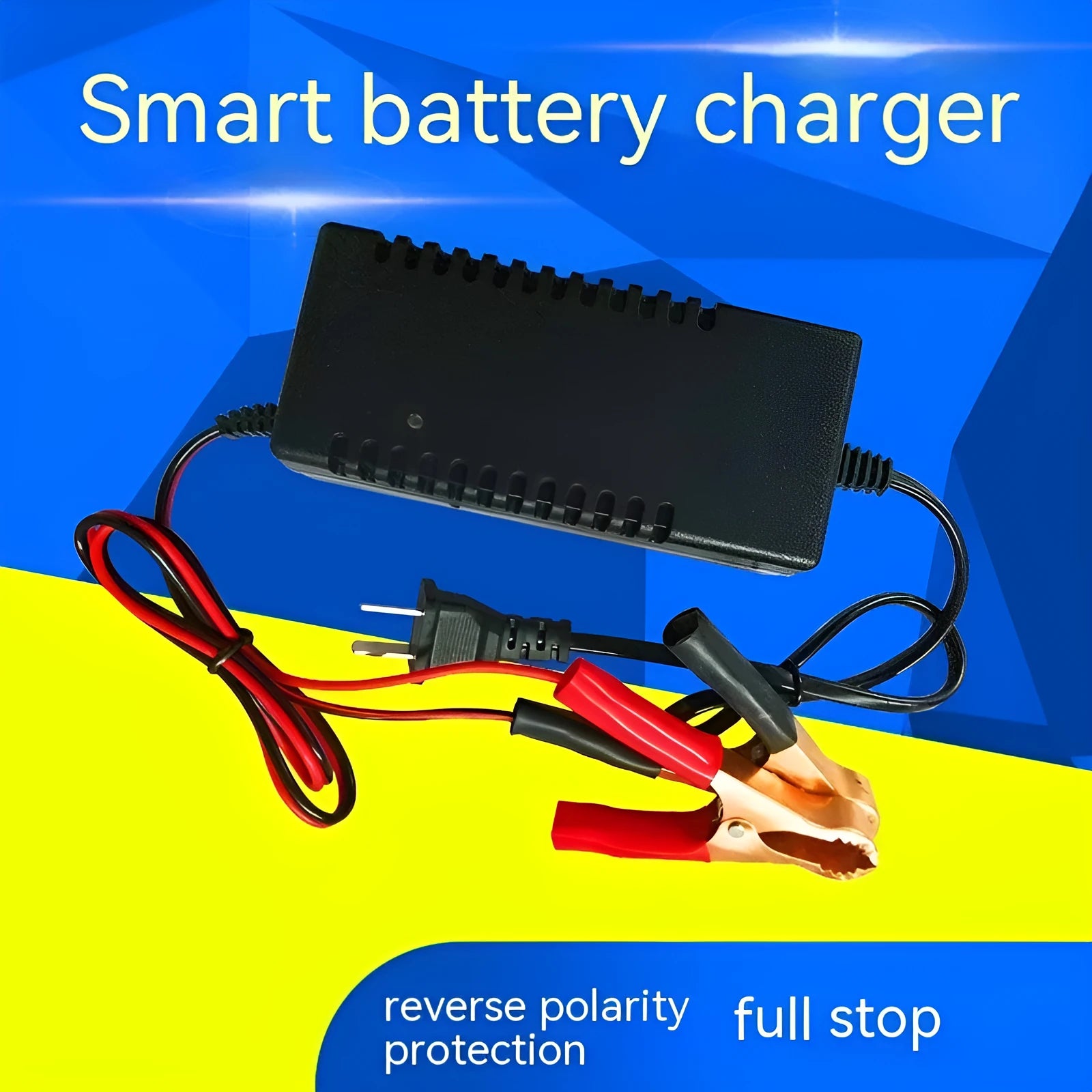 12V3A lead acid battery charger with 100-240V input, American or European Standard plug option
