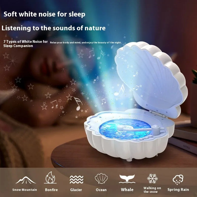 Retro vinyl record player shaped decorative lamp with LED lighting in blue colour option