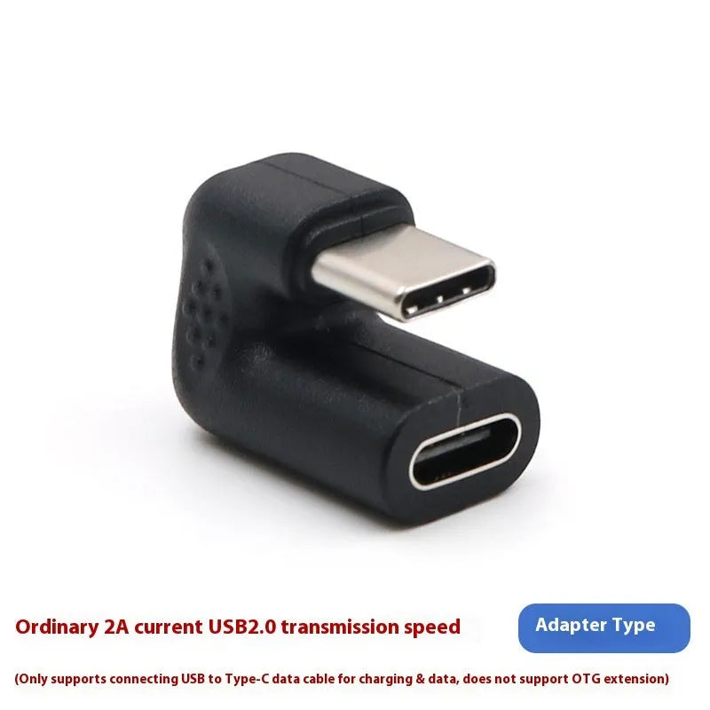 Plastic male to female adapter extension cable with U-bend design for mobile phones and tablets