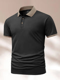 Summer polo shirt in Ice Silk fabric, short sleeve, regular fit, available in multiple colours
