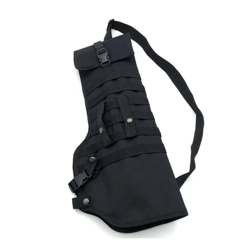 Tactical single shoulder hunting knife bag in Oxford cloth with shoulder strap, 72x25x3cm, green colour