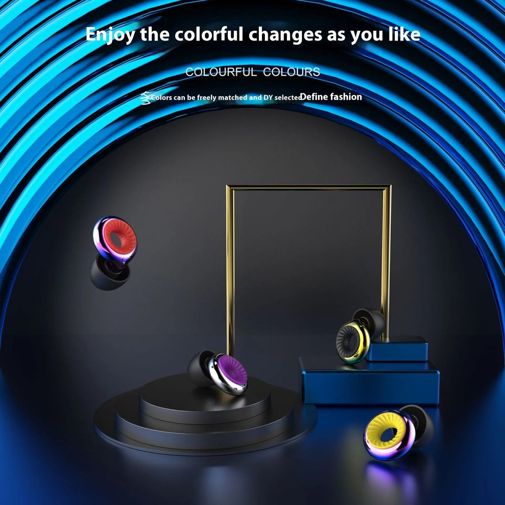 Gold silicone noise reduction earplugs with storage box and two pairs of ear caps