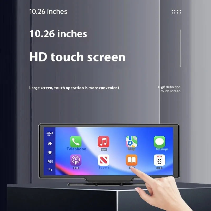 10-inch car touchscreen with Carplay and driving recorder functions