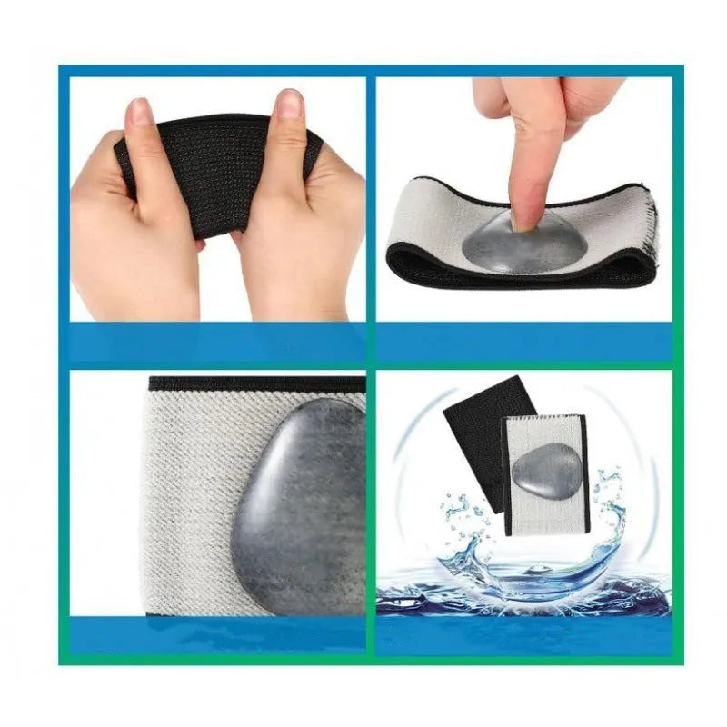 Elastic foot bandage with heart-shaped pad providing arch support for flat foot correction
