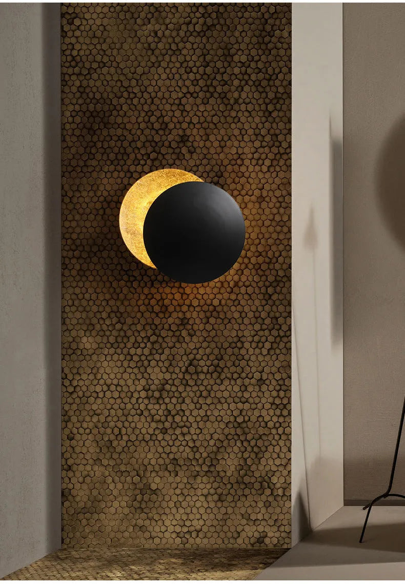Modern minimalist aluminium night light 250mm height 20cm diameter golden finish bedside lamp
