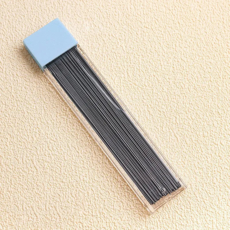 Automatic pencil press 0.5 no sharpening in peach colour with plastic casing and 100 refills