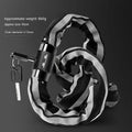 95cm mountain bike chain lock with zinc alloy construction in black or yellow with key or combination options