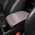 Universal leather car armrest box mat cushion pad for centre console storage in black, khaki, red, white, 29x19cm