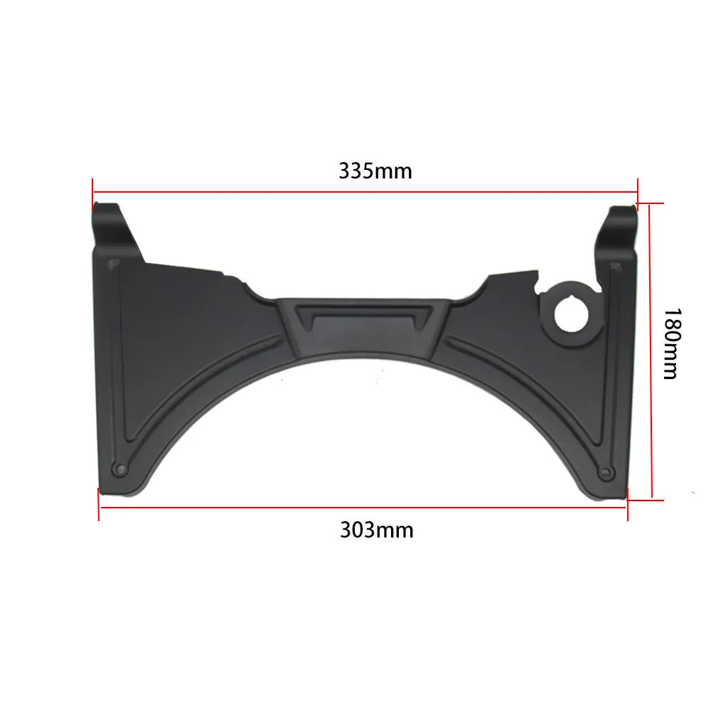 Black motorcycle cockpit fairing panel for BMW R1250GS and compatible R1200GS LC models