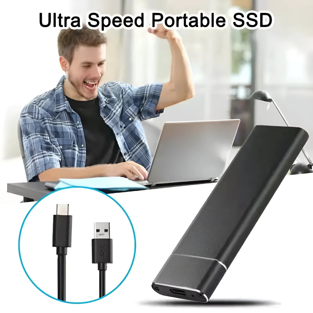 6TB high-speed SSD mobile hard disk with metal shell in multiple colour options