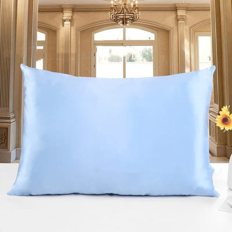 19 momme double-sided mulberry silk pillowcase with hidden zip closure in a neutral colour