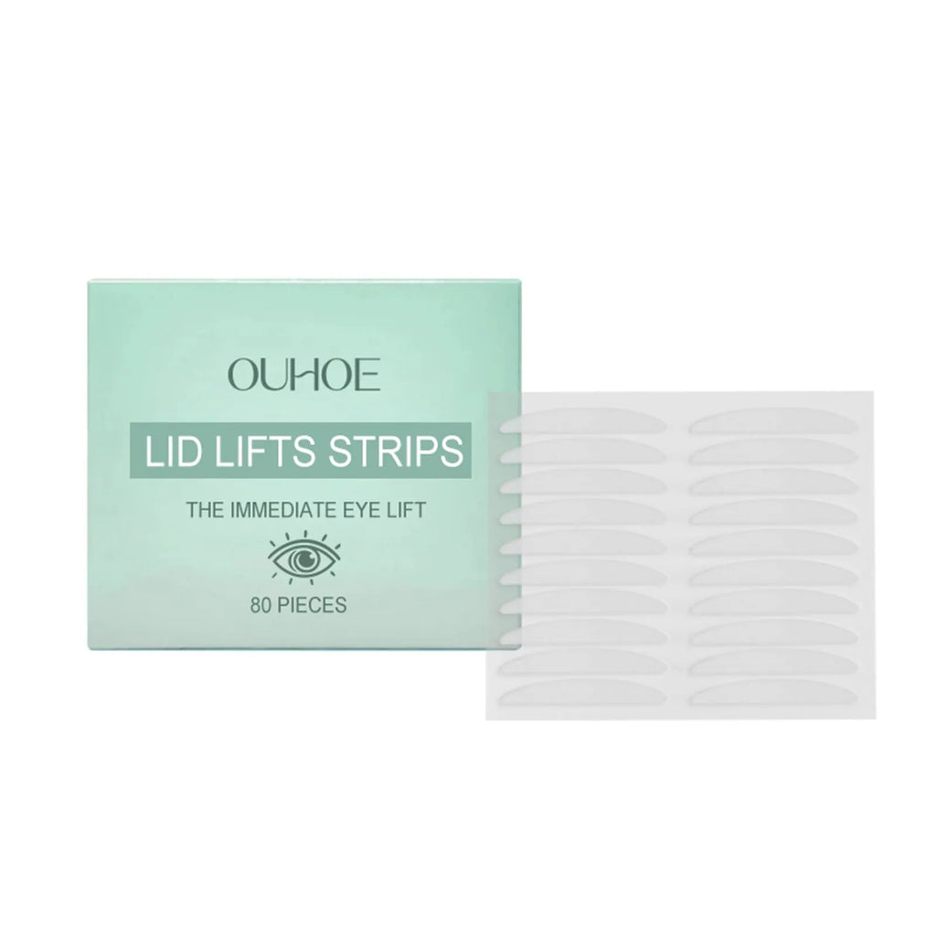 80-piece Bright Eyes eyelid sticker with hyaluronic acid and collagen in transparent design