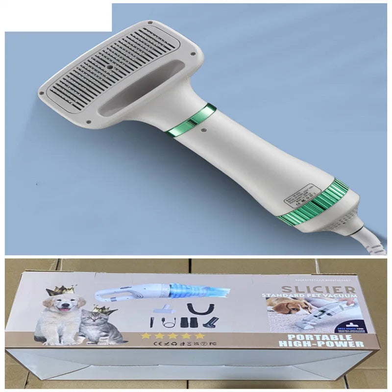 Household pet hair dryer with one-key hair removal feature for dogs and teddy pets, available in multiple colours