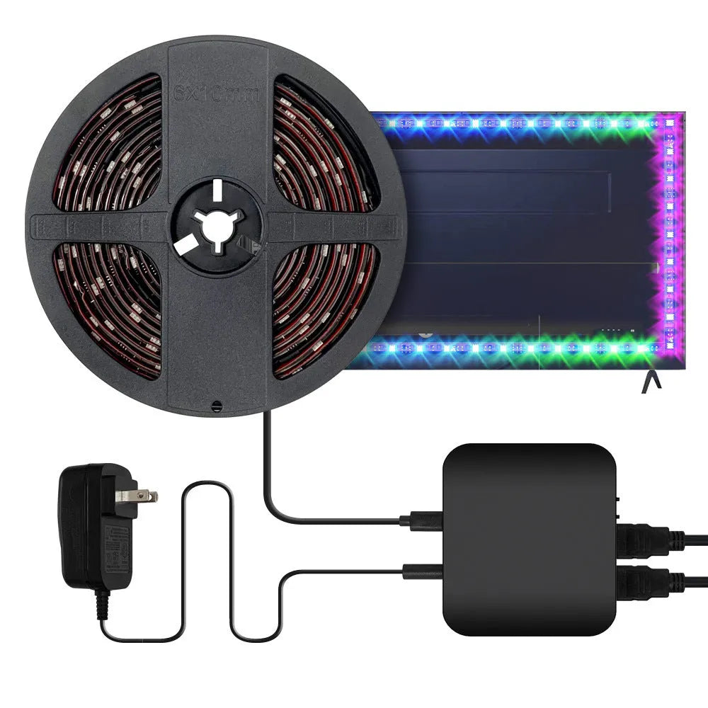 Home Fashion Graffiti Smart Light Strip in 2.8m length for 40-50 inch TV background, plastic waterproof build with intelligent control