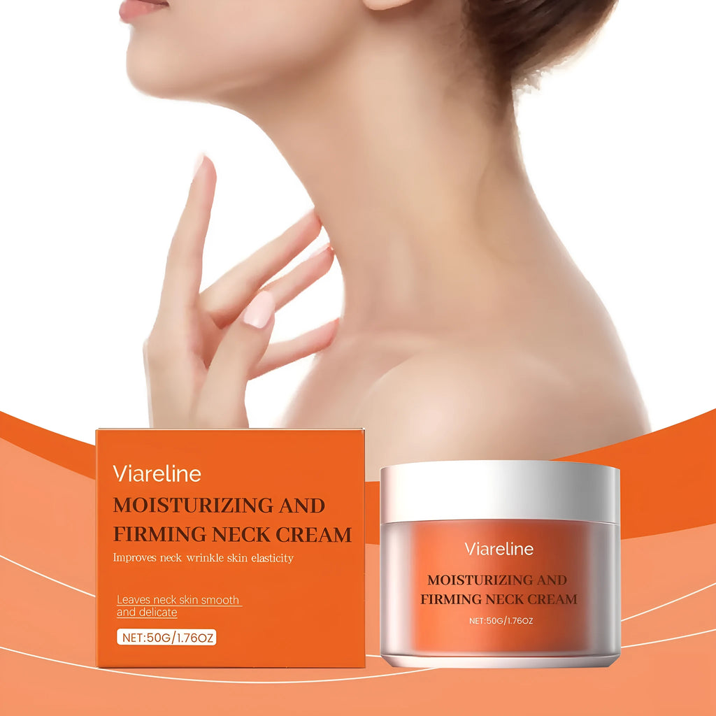 50g neck contour moisturising cream in 6.3x6.3x4.5cm packaging for daily neck skincare