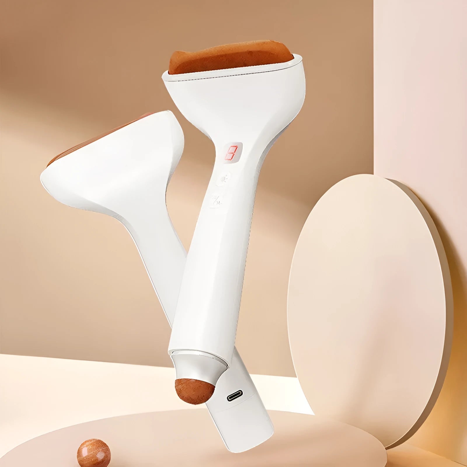 Electric bianstone gua sha instrument for whole-body meridian massage with USB charging