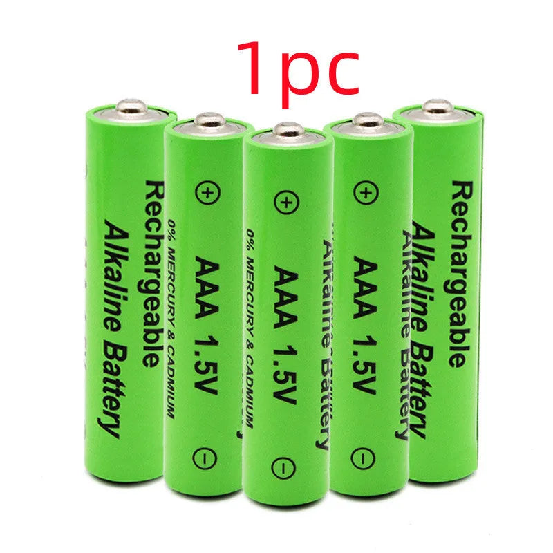 Alkaline rechargeable AA battery with 3000mAh capacity and 1.5V output.