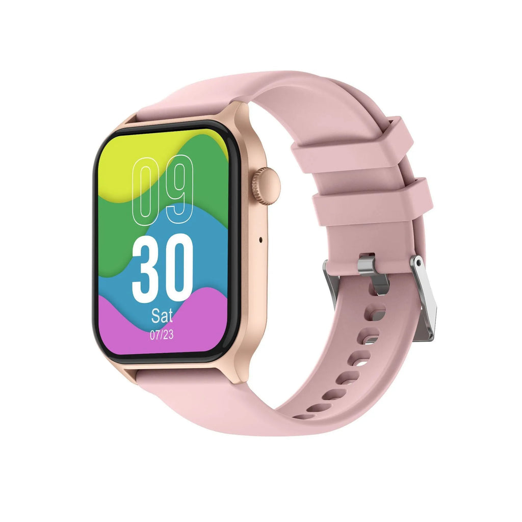 Z145 smart watch in black on wrist, displaying health metrics on its TFT screen.
