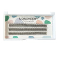 Black V-shaped fishtail segment false eyelashes with 8mm to 12mm length options