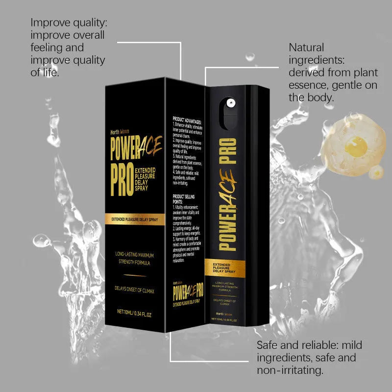 Compact 10ml men's botanical body spray bottle for external moisturising care.