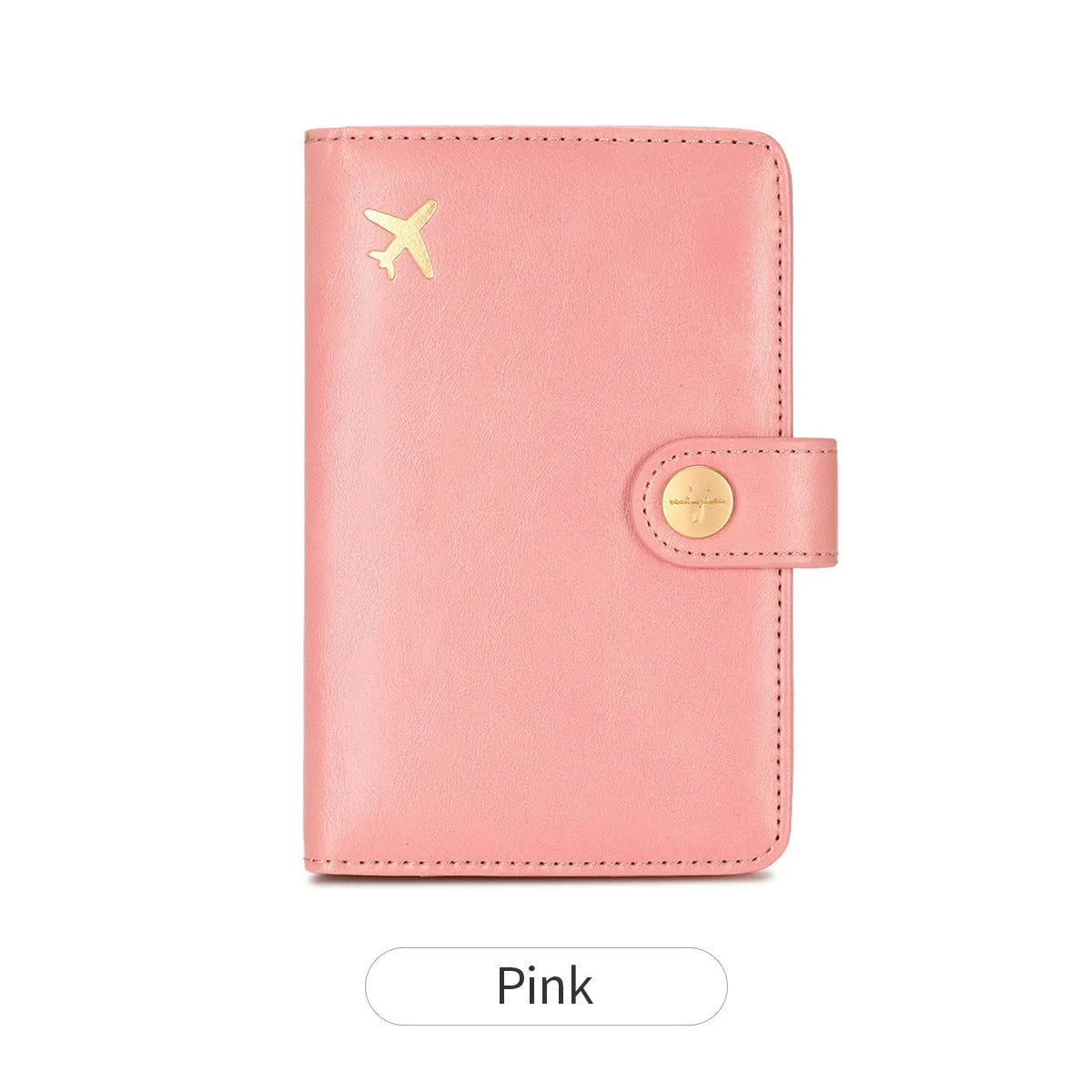 Multifunctional passport holder bag with aircraft pattern sewing line detail, available in multiple colours