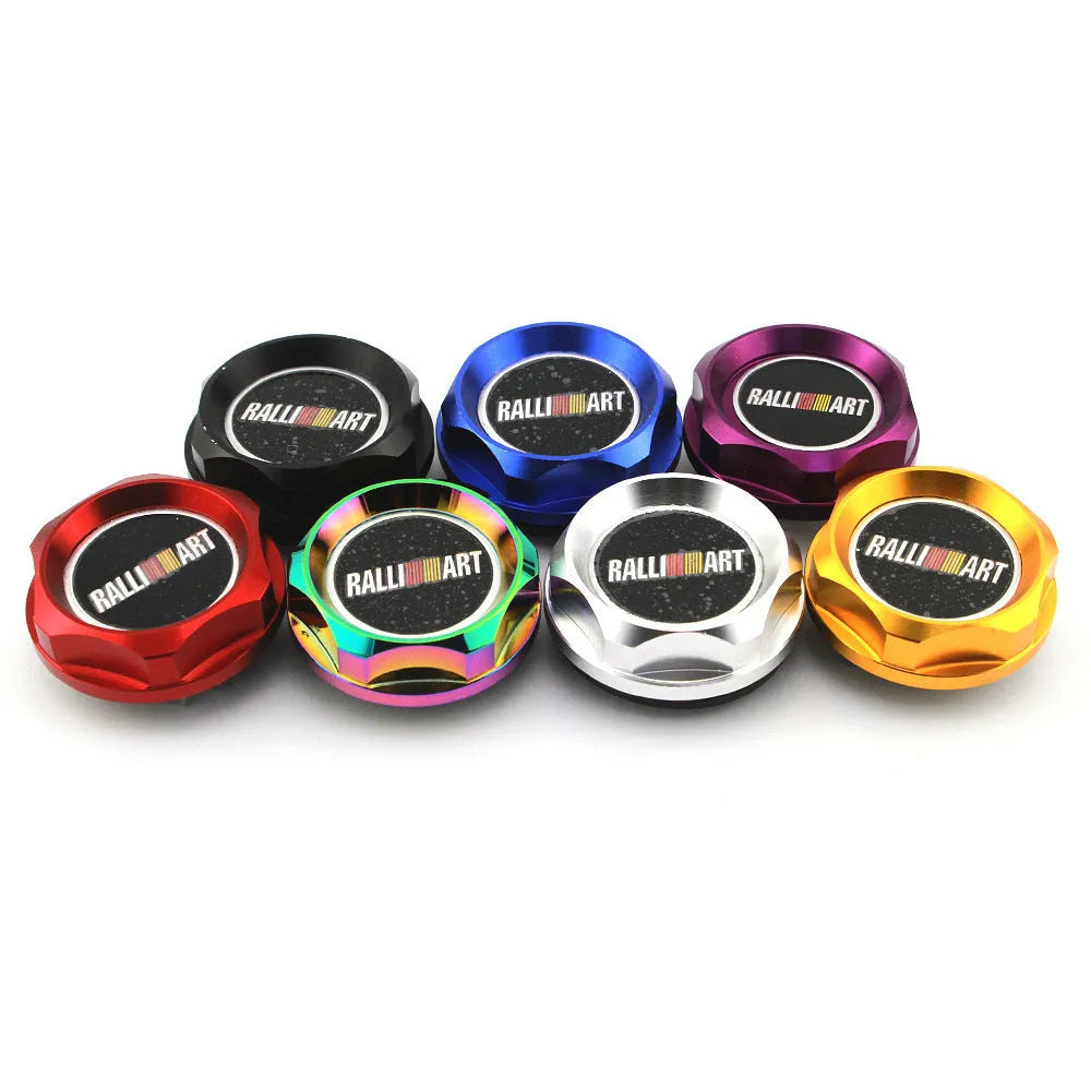Aluminium alloy oil filter cap in six colours for Mitsubishi models