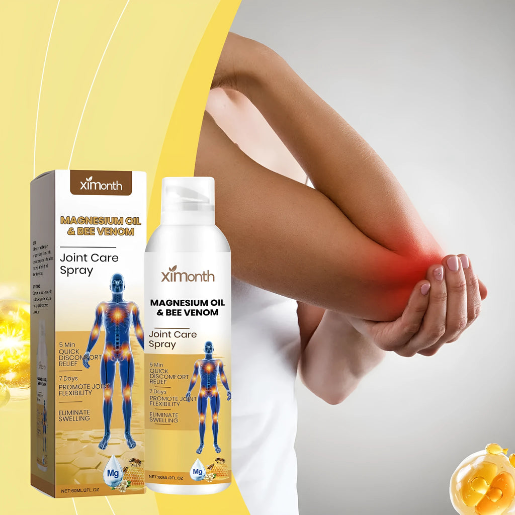 Joint care spray 60ml bottle with menthol coconut oil and bee venom