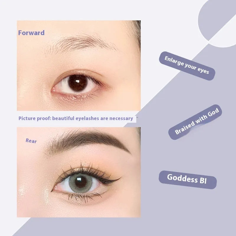 Black V-shaped fishtail segment false eyelashes with 8mm to 12mm length options