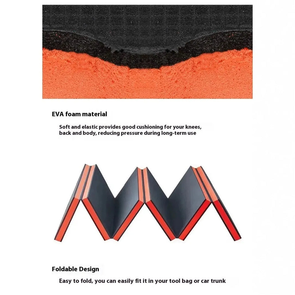 Folding EVA foam car repairing mat 116x40x2.5cm kneeling pad on garage floor