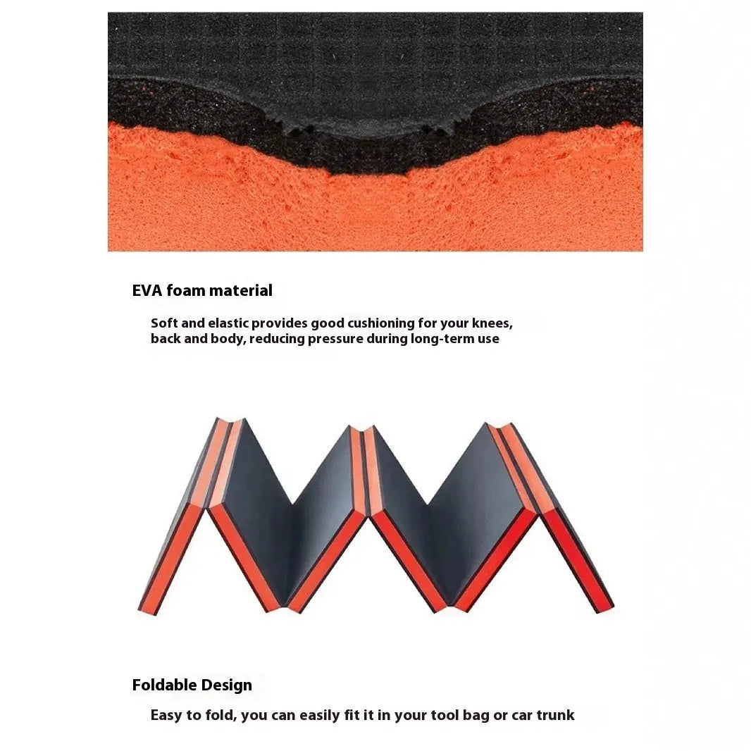 Folding EVA foam car repairing mat 116x40x2.5cm kneeling pad on garage floor
