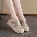 Women's black mesh half slippers with height increasing insole and rubber sole for spring and summer casual wear