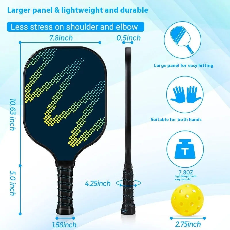 Outdoor table tennis racket single paddle high density fiberglass construction