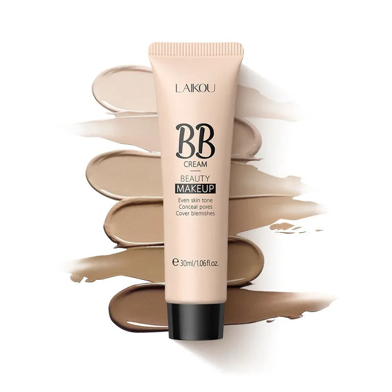 30ml tube of BB cream available in nine colours including ivory, natural, and chocolate shades