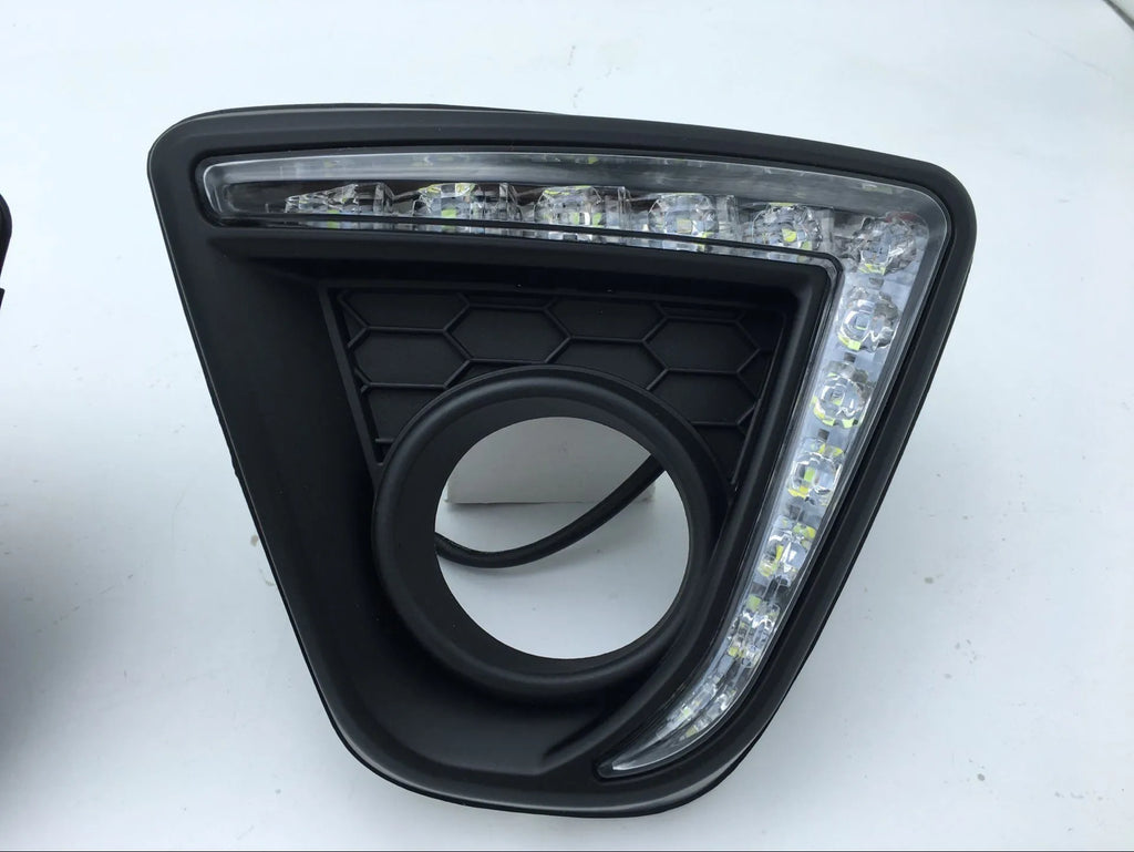 Mazda CX-5 daytime running light LED lamp kit with electroplated white light finish